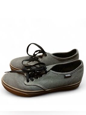 Vans Era UltraCush Sneakers 👟 Gray‎ Canvas Lace-Up • Men’s 8 / Women’s 9.5